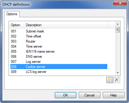 DHCP Definitions